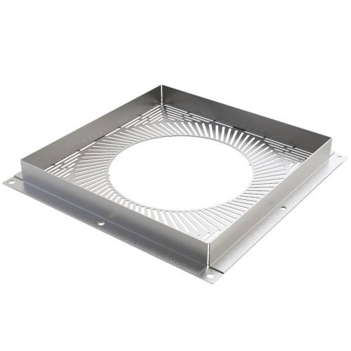 ventilated fire stop plate