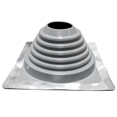6" inch Flat / metal roof flashing high temp EPDM for 6" twin wall flue