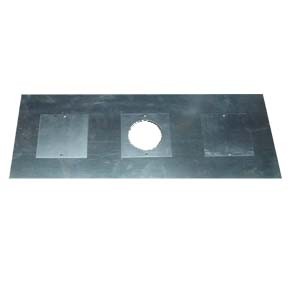 Register Plate G 125mm - 900x495 - central flue hole 125mm/150mm plus two access holes 