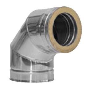 4" inch Twin Wall insulated flue 87 Elbow (043)