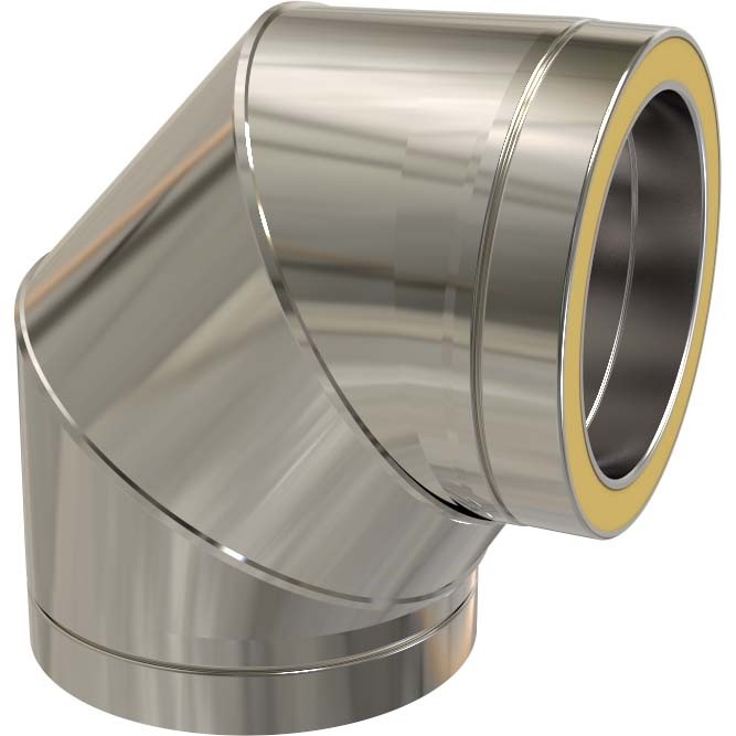 5" inch Twin Wall flue 90 degree Elbow
