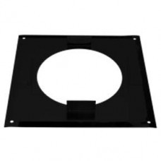 7" inch Black twin wall flue - Firestop Plate