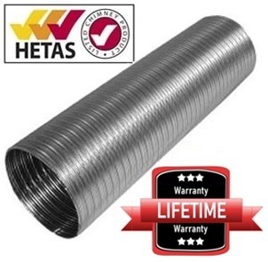 4" inch Flexible flue liner 316 grade multi fuel 