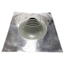 7" inch Tiled roof Flashing - aluminium base & silicone high temp upstand for 7" twin wall flue