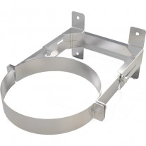 5" inch Twin Wall flue Flat Adjustable Wall Support 80-130mm