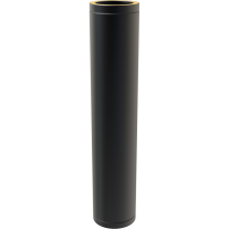 8" inch Black twin wall flue - Pipe 1000mm 