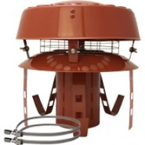 6" inch Pot Hanger c/w AD Cowl (Terracotta) x 150mm