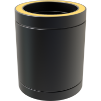 7" inch Black twin wall flue - Pipe 250mm