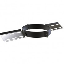 5" inch Black Twin wall Flue roof support 
