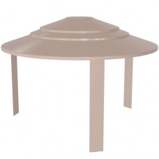Cowl, for, Disused, Chimney, Cap, (Buff Cream)