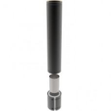 5" inch Black Twin wall Flue adjustable Starter Length 940mm (1000mm)