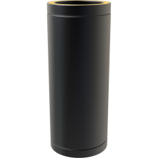 8" inch Black twin wall flue - Pipe 500mm