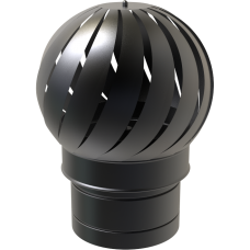 5" inch BlackTwin wall Flue Rotating Cowl