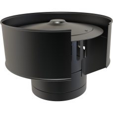 5" inch Black Twin wall Flue Weathering Gas Cap