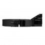 8" inch Black twin wall flue - Wall Support 50-80mm .
