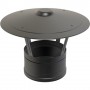 8" inch Black twin wall flue Rain Cap 