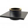 6" inch Twin Wall Console Plate Black